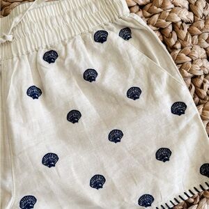 Crewcuts NWT Navy Shell Embroidered Shorts